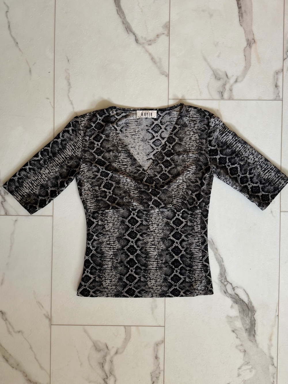 Vintage Snakeskin Blouse